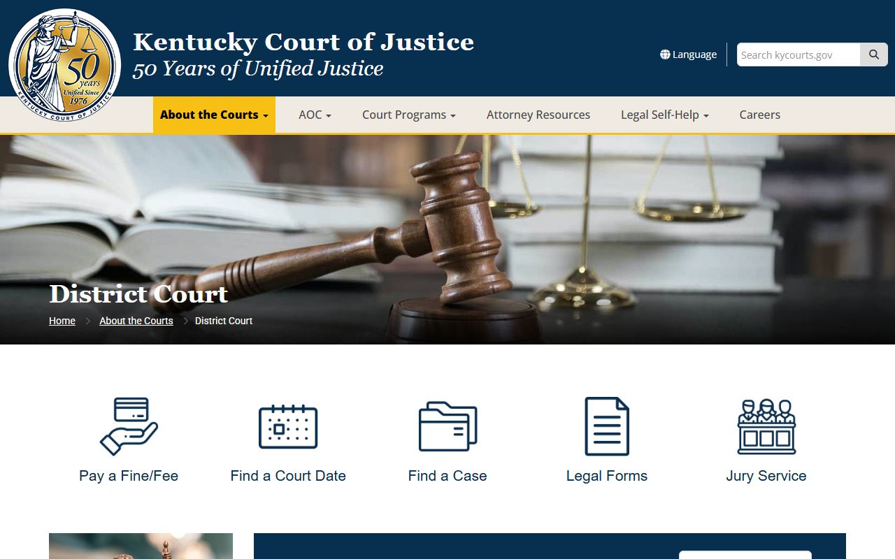 Kentucky District Court overview for Muhlenberg County District Court records